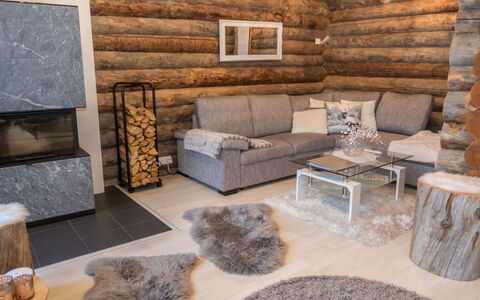Salmikangas F1: Mobilia, Pavimentazione, Legna, Interior Design, Pavimento, Soggiorno, Pavimento In Legno, Camera, Divano, Casa
