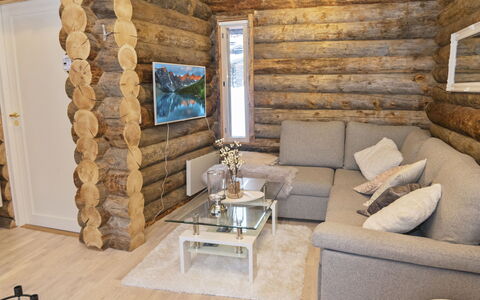 Salmikangas F2: Mobilia, Legna, Interior Design, Pavimentazione, Pavimento, Soggiorno, Casa, Camera, Divano, Pavimento In Legno