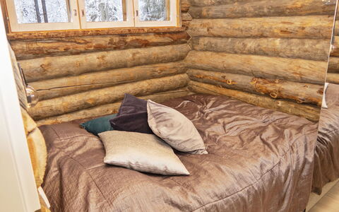 Salmikangas F2: Legna, Camera Da Letto, Biancheria, Marrone, Lenzuolo, Bedding, Pavimento, Letto, Color Legno, Camera