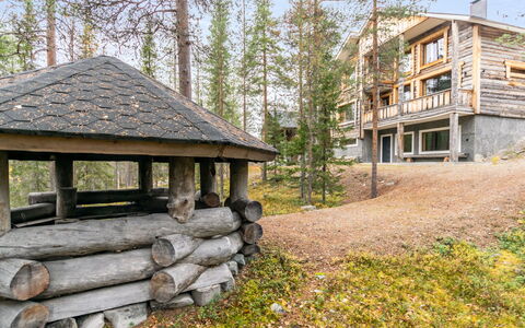 Pyhän Kivi: Villetta, Casa, Casa, Edifici Giardino, Raccordo, Log Cabin, Agriturismo, Estate, Capannone, Cortile