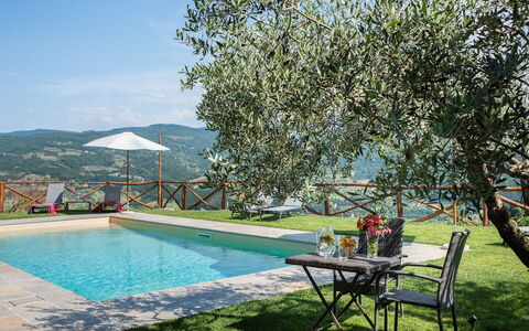 Casa San Piero: Acqua, Pianta, Proprietà, Mobilia, Cielo, Piscina, Shade, Mobili Da Esterno, Sedia, Albero