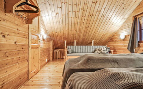 Joikupirtti B: Villetta, Casa, Casa, Edifici Giardino, Raccordo, Log Cabin, Agriturismo, Estate, Capannone, Cortile