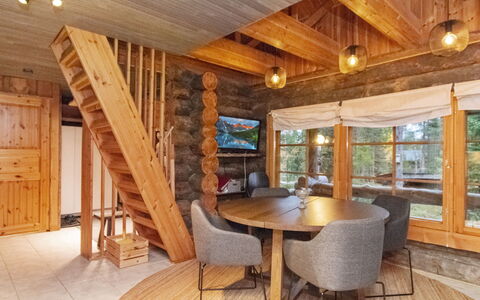Joikupirtti B: Villetta, Casa, Casa, Edifici Giardino, Raccordo, Log Cabin, Agriturismo, Estate, Capannone, Cortile