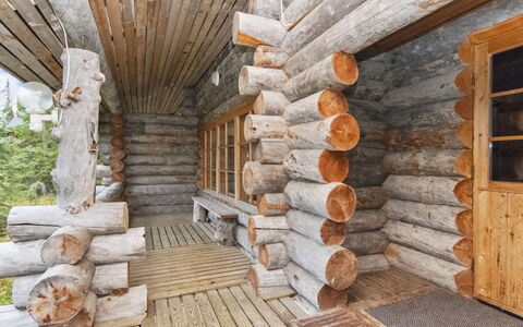 Joikupirtti B: Villetta, Casa, Casa, Edifici Giardino, Raccordo, Log Cabin, Agriturismo, Estate, Capannone, Cortile