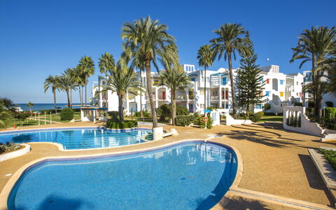 Dénia 664: Blu, Tropici, Vacanza, Ricorrere, Hotel, Caraibico, Spiaggia