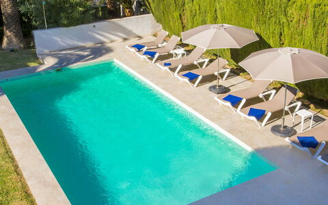 Villa Scott: Acqua, Costruzione, Cielo, Proprietà, Piscina, Finestra, Azzurro, Pianta, Interior Design, Condominio