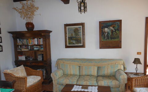 Casa Banditello: Cornice, Mobilia, Proprietà, Divano, Tavolo, Legna, Interior Design, Costruzione, Illuminazione, Soggiorno