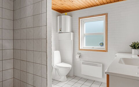Troen - 3.8Km from the Sea: Pavimentazione, Parete, Pavimento, Legna, Idraulico Fixture, Interior Design, Soffitto, Gabinetto, Toilet Seat, Bagno