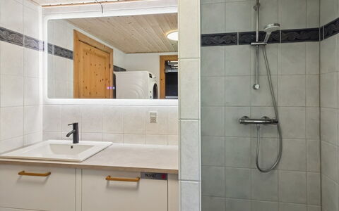 Volmar - 3.5Km from the Sea: Lavandino Del Bagno, Pavimentazione, Idraulico Fixture, Interior Design, Lavello, Parete, Pavimento, Bagno, Controsoffitto, Legna