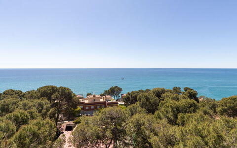 Salou 708: Blu, Orizzonte, Costa, Mare, Costiera E Morfologie Oceanic, Oceano, Spiaggia, Riva, Tropici, Baia