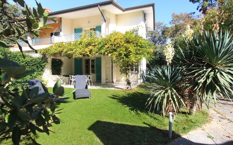Villa Glicine: Pianta, Cielo, Costruzione, Finestra, Albero, Lotto, Casa, Vegetazione, Erba, Arecales
