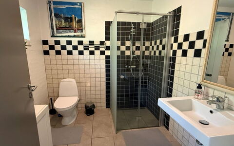 Berta - 300M from the Sea: Pavimentazione, Idraulico Fixture, Pavimento, Bagno, Gabinetto, Interior Design, Idraulico, Piastrella, Toilet Seat