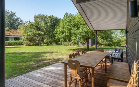 Efka - 175M from the Sea: Legna, Portico, Shade, Casa, Lotto, Giardino, Groundcover, Backyard, Deck, Landscaping