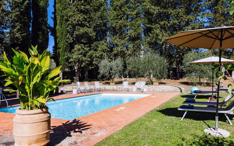 Villa Staggia: Piscina, Giardino, Ricorrere, Hacienda, Landscaping, Villa, Eco Hotel, Cortile, Hotel