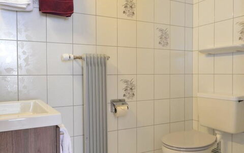 Haus Orion: Costruzione, Bagno, Idraulico Fixture, Cabinetry, Pavimento, Pavimentazione, Immobiliare, Gas, Bagno Accessorio