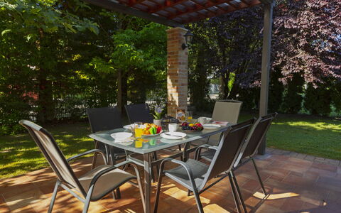 Toscana: Mobilia, Mobili Da Esterno, Sedia, Tavolo, Tavolo Esterno, Cucina & Sala Da Pranzo Tavolo, Ristorante, Shade, Terrazza, Giardino
