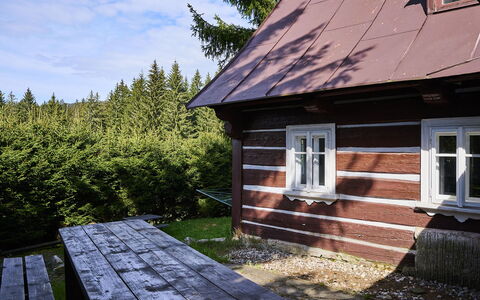 Mountain Serenity & Sauna: Costruzione, Proprietà, Cielo, Pianta, Finestra, Legna, Nube, Casa, Albero, Villetta