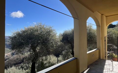 Casa Norvegia: Balcone, Corrimano