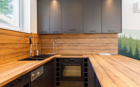 Balatonszarszo 101: Cabinetry, Controsoffitto, Proprietà, Lavandino Della Cucina, Finestra, Cucina, Legna, Costruzione, Interior Design, Architettura