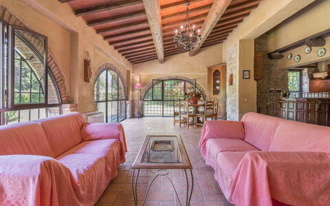 Mulino Al Suono - Badia Agnano, Toscana: Mobilia, Divano, Cornice, Tavolo, Costruzione, Interior Design, Comfort, Soggiorno, Legna, Pavimento