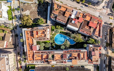 Dénia 189: Albero, Zona Residenziale, Piscina, Insediamento Umano, Urban Design, Appartamento, Condominio, Ricorrere, Fotografia Aerea, Visione Globale