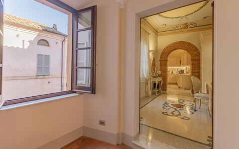 Charming Apartment Cartoni - Città Della Pieve, Um: Proprietà, Finestra, Costruzione, Interior Design, Legna, Architettura, Dipingere, Arte, Pavimentazione, Soffitto