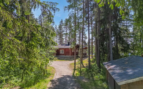 Itälahti: Legna, Villetta, Casa, Log Cabin, Legname, Raccordo, Latifoglie, Materiali Naturali, Edifici Giardino, Capanna