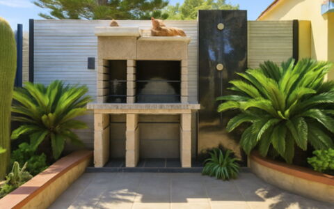 Villasimius 683: Vaso Di Fiori, Giardino, Materiale Composito, Landscaping, Calcestruzzo, Shade, Pianta Della Casa, Terrazza, Cortile