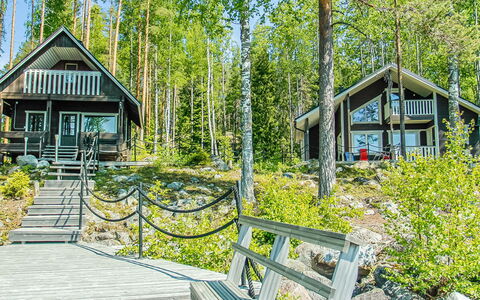 Saimaanhelmi: Legna, Villetta, Casa, Log Cabin, Legname, Raccordo, Latifoglie, Materiali Naturali, Edifici Giardino, Capanna