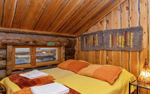 Saariselän Waskooli a: Legna, Villetta, Log Cabin, Foresta, Capannone, Edifici Giardino, Larice, Woodland, Color Legno