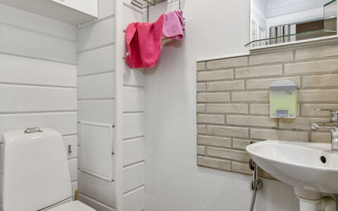 Tunturituuli B: Parete, Idraulico Fixture, Bagno, Interior Design, Pavimentazione, Gabinetto, Toilet Seat, Pavimento, Lavello, Idraulico