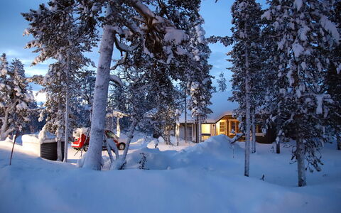 Tunturituuli B: Neve, Inverno, Ramo, Legna, Casa, Villetta, Paesaggio, Ramoscello, Casa, Congelamento