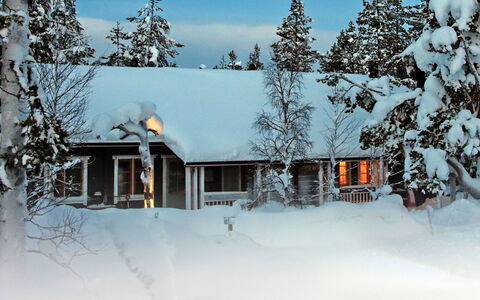 Tunturituuli a: Legna, Neve, Inverno, Villetta, Congelamento, Casa, Log Cabin, Larice, Raccordo
