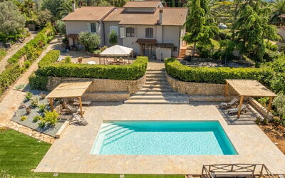 Casale Marittimo 400: Piscina, Giardino, Ricorrere, Backyard, Landscaping, Estate, Tempo Libero, Eco Hotel, Flagstone, Cortile
