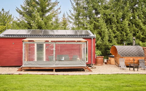 Pod Liščím Kopcem 2+2: Capannone, Edifici Giardino, Villetta, Giardino, Cortile, Struttura Esterna, Raccordo, Backyard, Log Cabin