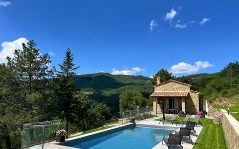 Villa Luana: Piscina, Tempo Libero, Ricorrere, Catena Montuosa, Eco Hotel, Mobili Da Esterno, Flagstone, Agriturismo, Estate, Landscaping
