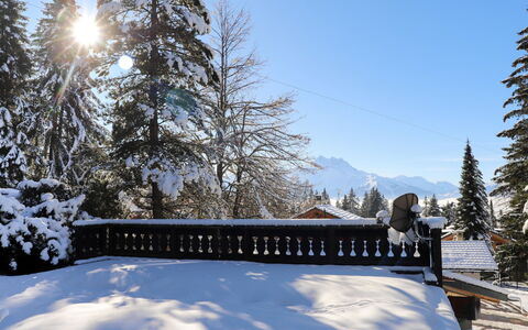 Chalet le Haut Pré: Cielo, Neve, Costruzione, Albero, Larice, Nube, Pendenza, Montagna, Paesaggio Naturale, Casa