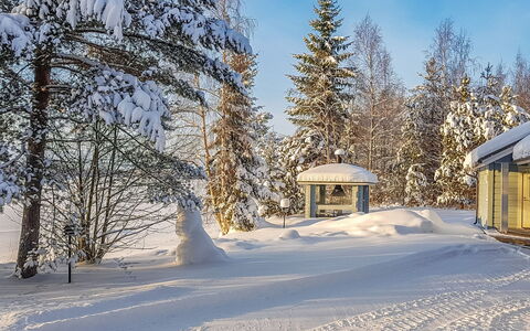 Onnimökki: Legna, Villetta, Casa, Log Cabin, Legname, Raccordo, Latifoglie, Materiali Naturali, Edifici Giardino, Capanna