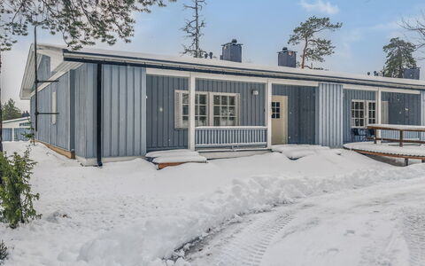 Saariseläntie 8 B 7: Legna, Villetta, Log Cabin, Foresta, Capannone, Edifici Giardino, Larice, Woodland, Color Legno