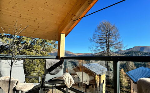 Turracher Höhe 160: Legna, Inverno, Catena Montuosa, Neve, Portico, Congelamento, Balcone, Alpi, Villetta, Latifoglie