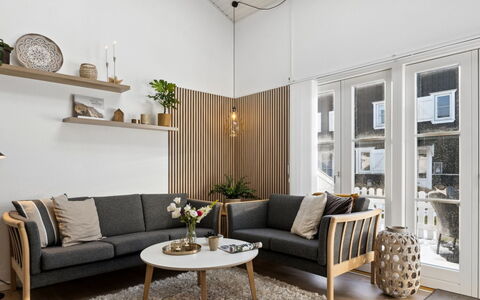 Milly - 150M to the Fjord: Mobilia, Interior Design, Pavimentazione, Pavimento, Soffitto, Camera, Sedia, Tavolo, Appartamento, Cucina & Sala Da Pranzo Tavolo