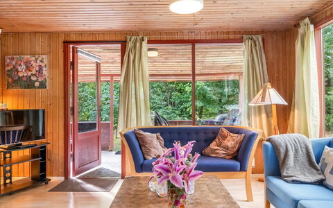 Friis - 100M from the Sea: Mobilia, Interior Design, Pavimentazione, Legna, Divano, Pavimento, Soffitto, Camera, Soggiorno, Illuminazione