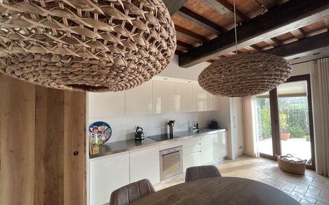 Nocellara Spereto Apartment With Pool, Montaione: Proprietà, Mobilia, Cabinetry, Costruzione, Controsoffitto, Legna, Interior Design, Architettura, Pianta, Soggiorno