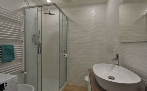 Pirelli Central Station Apartment: Idraulico Fixture, Proprietà, Bianca, Rubinetto, Lavello, Bagno, Doccia Porta, Doccia, Soffione Doccia
