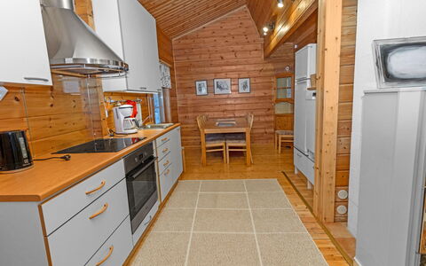 Pohjaslahdentie 17 a: Legna, Cucina, Pavimentazione, Apparecchio Major, Pavimento, Soffitto, Elettrodomestico Da Cucina, Controsoffitto, Interior Design, Color Legno