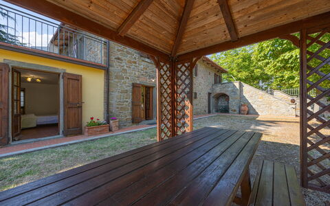 Villa Marconi: Costruzione, Pianta, Legna, Interior Design, Finestra, Pavimento, Villetta, Color Legno, Portico, Pavimentazione