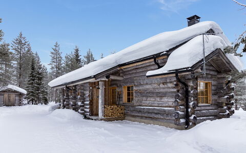 Kelovalta 1B: Neve, Inverno, Legna, Ramo, Tetto, Casa, Villetta, Casa, Congelamento, Log Cabin