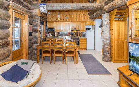 Kelovalta 1B: Legna, Villetta, Log Cabin, Casa, Congelamento, Capanna, Fascio, Inverno, Neve