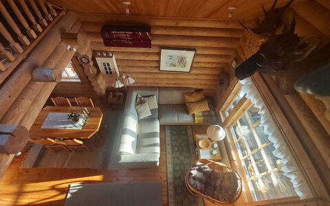 Kokkoranta: Legna, Interior Design, Mobilia, Pavimentazione, Villetta, Pavimento, Casa, Soffitto, Casa, Log Cabin