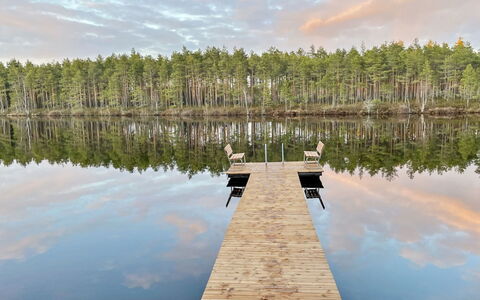 Lumpeenranta: Acqua, Corpo D'Acqua, Risorse Idriche, Ambiente Naturale, Paesaggio Naturale, Banca, Riflessione, Dock, Lago